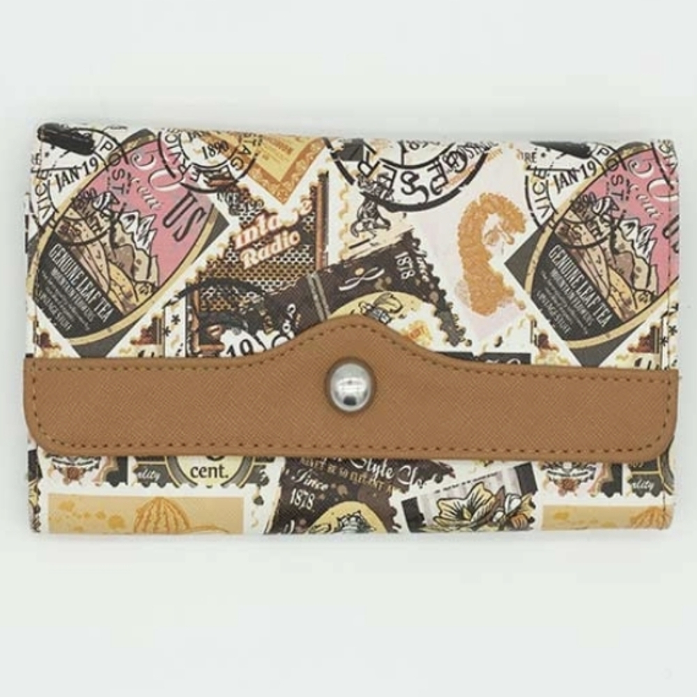 Postage designed billfold/wallet